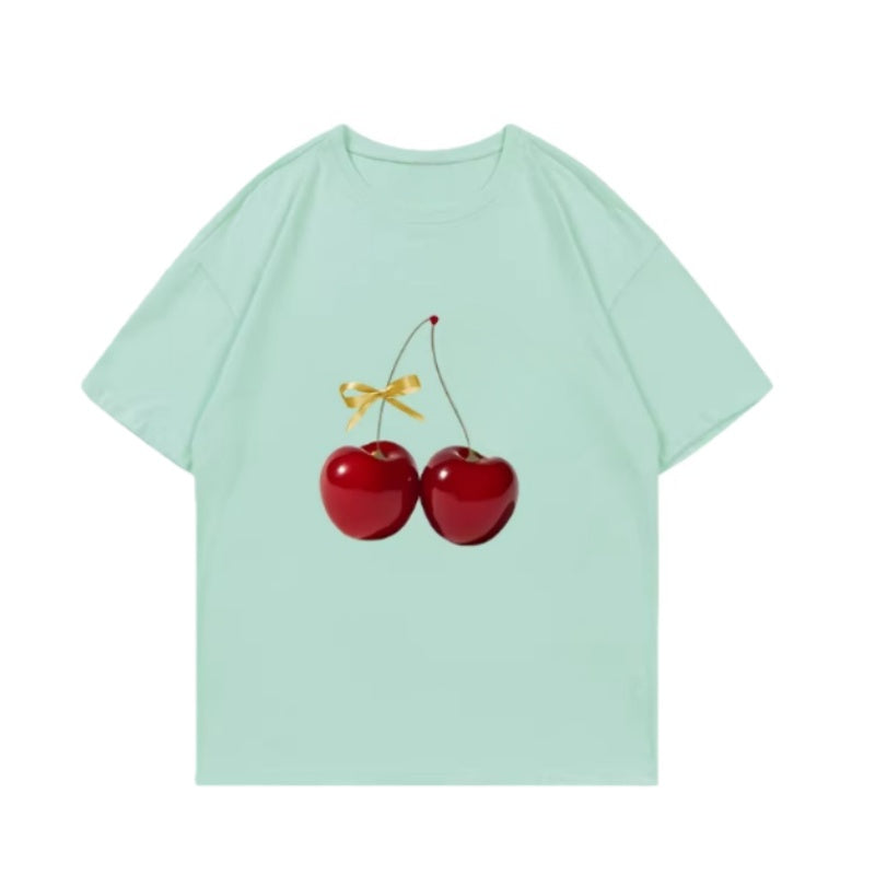 Sweet & Cool Loose-Fit Green T-Shirt
